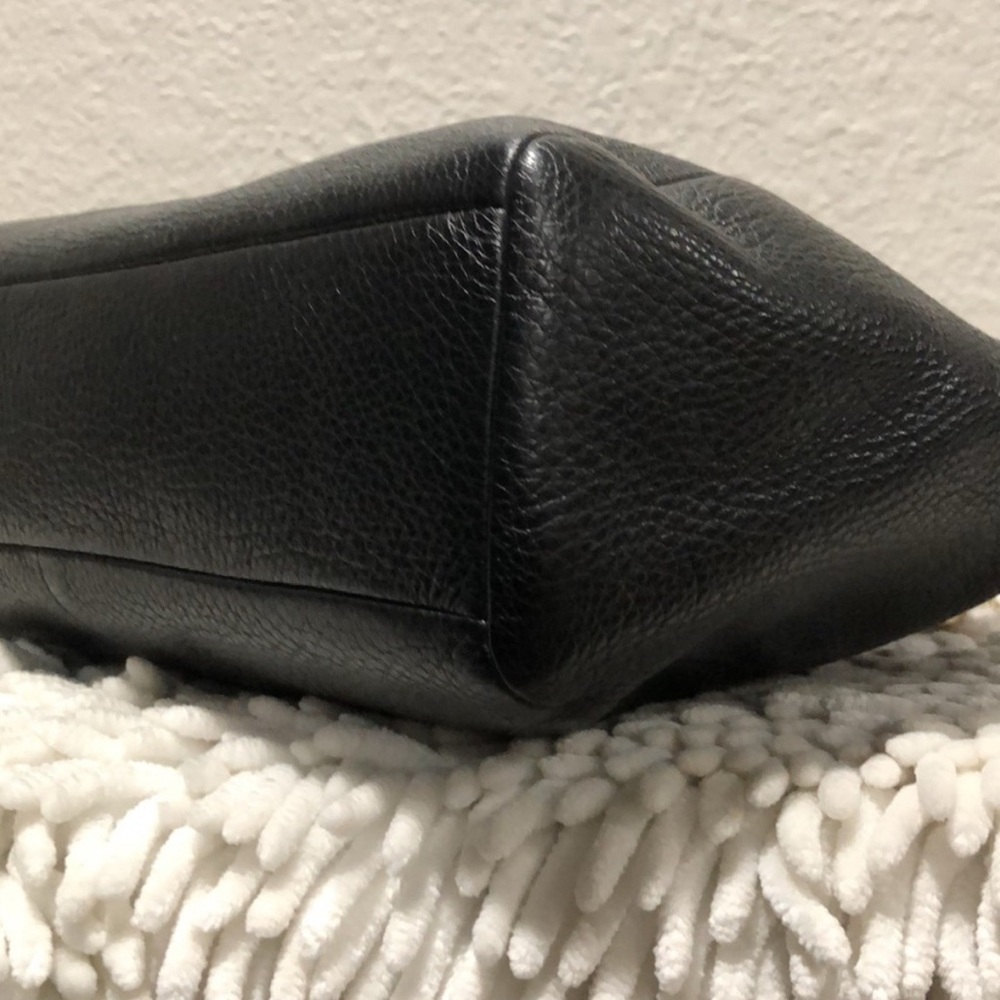 Coach Pebbled Black Leather Tote - Picture 4 of 5